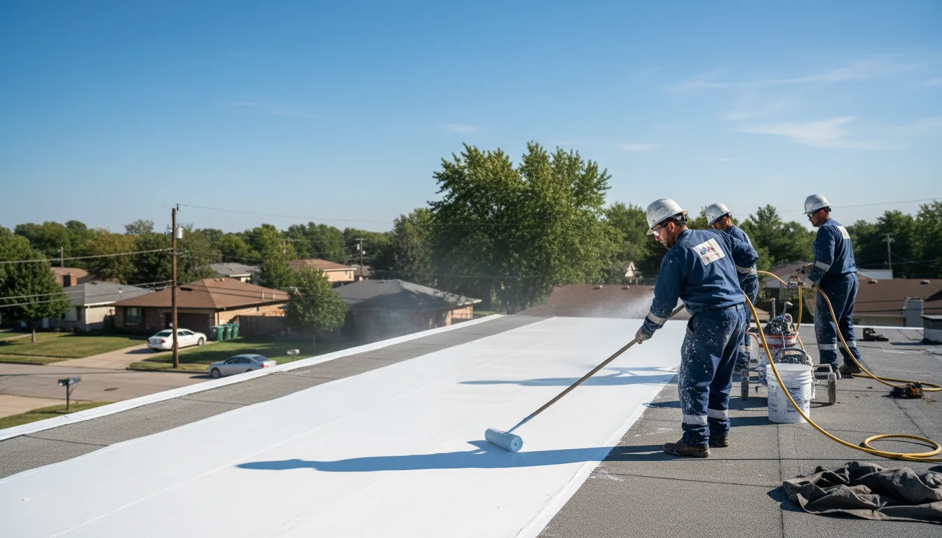 Commercial roof coating in Rochdale, MA near me